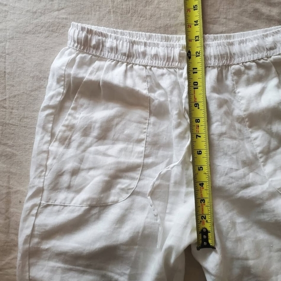 White Linen pants - Picture 3 of 3